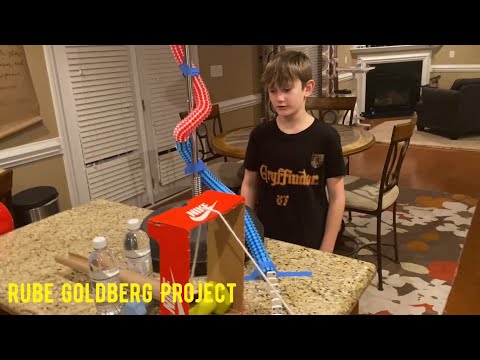 Rube Goldberg Machine Easy and Simple, our first one ever!