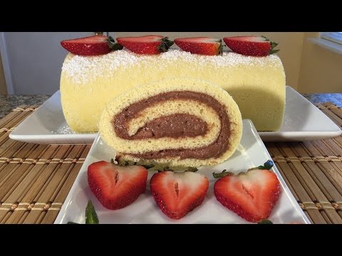 How To Make Roll Cake-Banh Bong Lan Cuon-Dessert Recipes