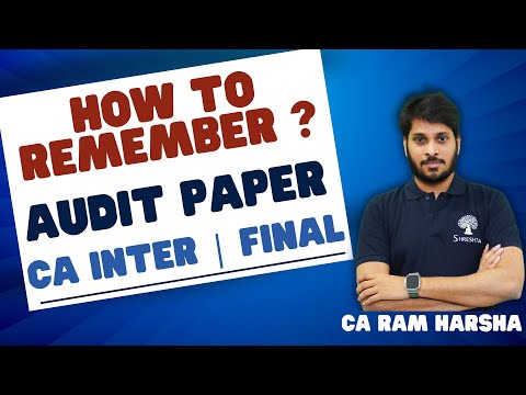 PRESENTATION TIPS | CA FINAL AUDIT | CA INTER AUDIT | WITH AN EXAMPLE