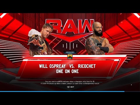 Will Ospreay vs ricochet