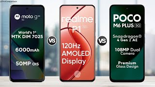 Moto G64 5g vs Realme P1 5g vs POCO M6 Plus 5g || Full Comparison