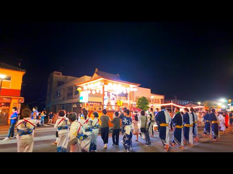 Walking tour Ohno Castle Festival and Ono City at night Japan[4KHDR]散策 おおの城まつりと夜の大野市 福井県