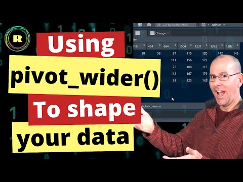 Use pivot_wider() to shape your data. R programming from beginners.