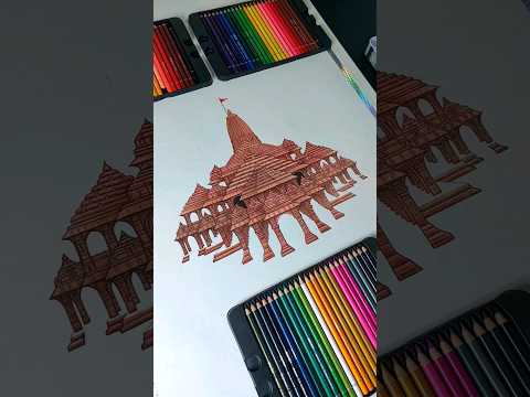 Part- 3 | Draw Ram Mandir 🚩 #rammandir #sketch #shorts