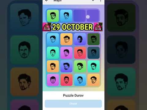 Major Daily combo card 29 October || Major puzzle durov Solved Today 29 October | Major Puzzle