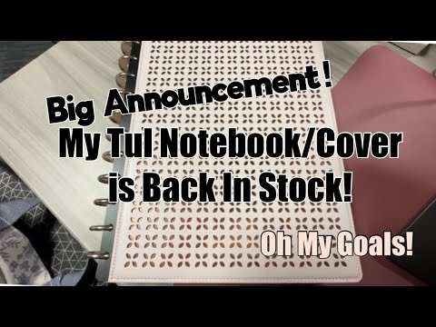 The Pink Die-Cut Tul Notebook I Use for Budgeting is BACK IN STOCK! | Oh My Goals Budget + Planning