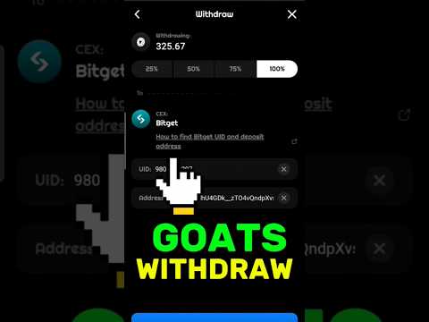 Goats Airdrop Withdraww Process | #goatsairdrop #airdrop #crypto #withdraw