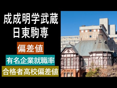 【2023年まとめ】東京有名私立大学(成成明学武蔵,日東駒専,女子大)の偏差値などを紹介