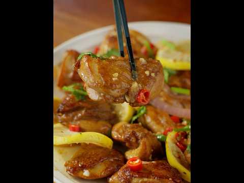 【柠檬干煎鸡🍗】什么叫饭张力？爱吃米饭的人点进来会乐疯 #鸡翅 #鸡肉 #鸡肉做法