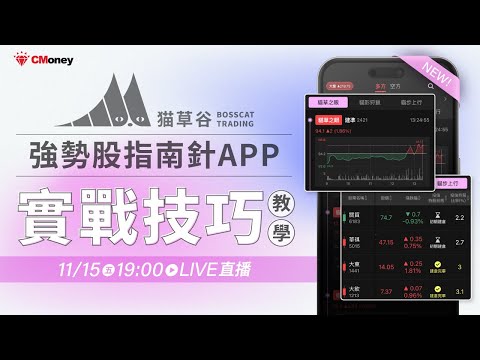 【貓草谷】強勢股指南針 APP：實戰技巧教學💥