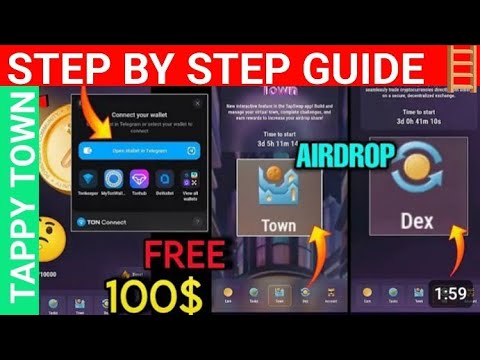 Happy Town Tapswap New Update - Step By Step Guide To Unlock The TAPPY TOWN And Get Huge Rewards