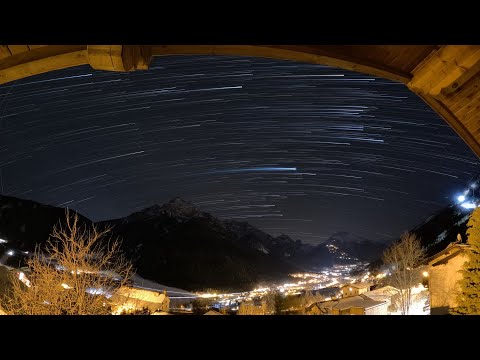 This Mountain Village Under Spinning Stars Is Pure Magic!