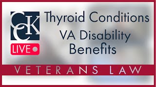 Thyroid Conditions VA Disability Ratings