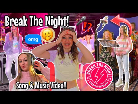 Come with me to RECORD MY FIRST SONG & MUSIC VIDEO!!!🥳🎤💃🏻🪩✨ 'BREAK THE NIGHT' (OMG!😭) Rhia Official♡