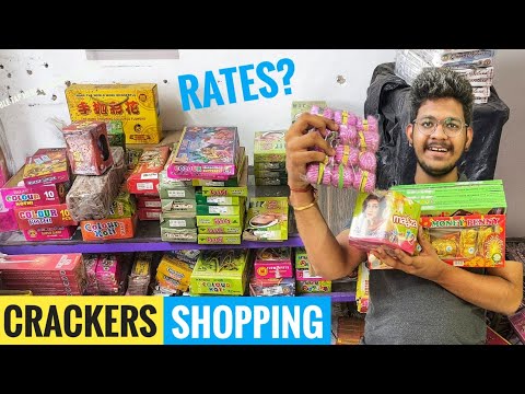 Crackers Shopping 😍 vlog 2024 Rate list Of firecrackers 🧨 Diwali Crackers fireworks 🎆