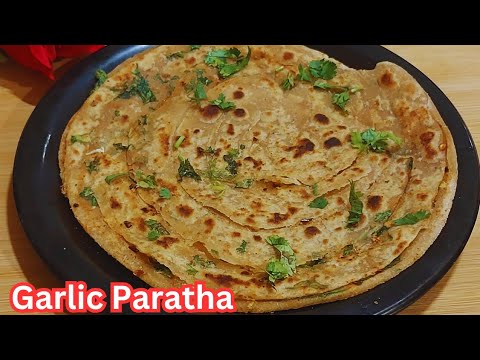 गेहूं के आटे से बनाये क्रिस्पी लहसूनी पराठा | Multi Layers Lachha Paratha | Garlic Paratha Recipe