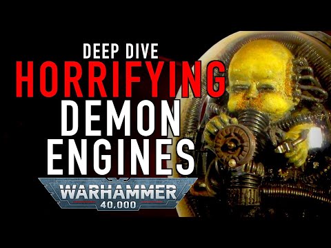 Deep Dive on the Horrifying Chaos Demon Engine of Warhammer 40K #wh40klore #chaosspacemarines