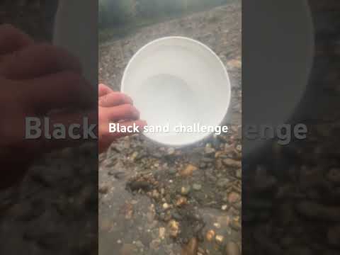 1 gallon black sand challenge. #BlackSand #HeavyPans #Prospecting #Gold #Boo-boosPoint #Vermont ￼￼￼