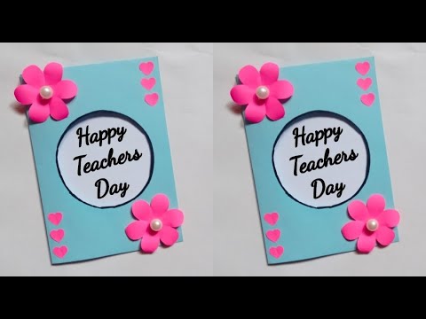 easy card for teachers/teachers day card making idea at home/gift for teachers/card design