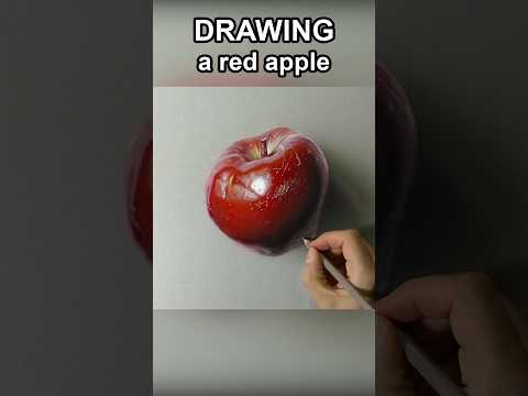 Hyper-realistic apple on paper #art #drawing #marcellobarenghi