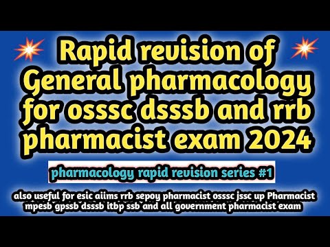 General pharmacology MCQ#pharmacology mcq#ossscpharmacistexam2024#rrbpharmacistexam2024