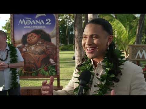 Moana 2 Hawaii World Premiere - itw Hualalai Chung (Official video)