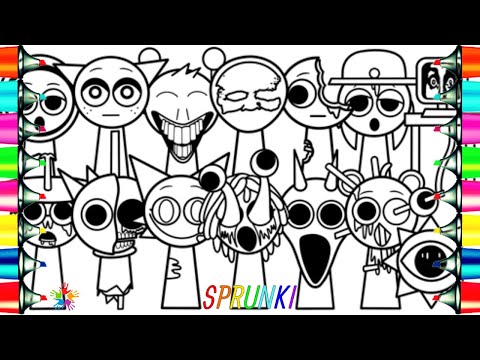 Incredibox SPRUNKI Coloring Pages / How to Color Sprunki Horror Versions / NCS Music