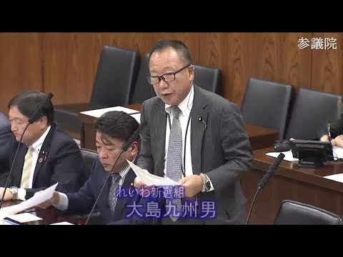 大島九州男　参議院・災害対策特別委員会 　2023年11月17日