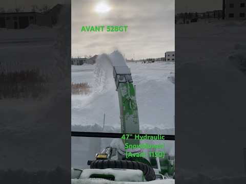 AVANT 528GT w/ 47” SNOWBLOWER (Avant 1150) #avant #snowplowing #avanttecno