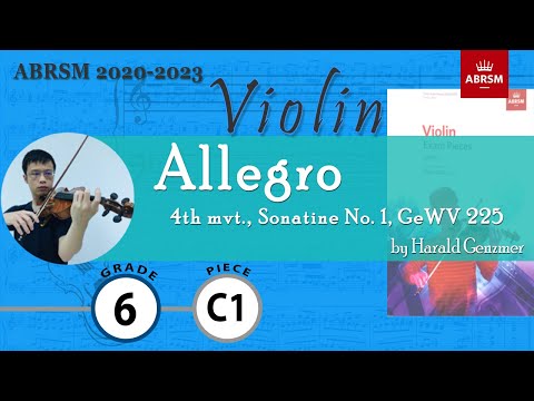 Allegro【Grade 6 C1 Violin】小提琴六級 C1, ABRSM (2020-2023), slow practice