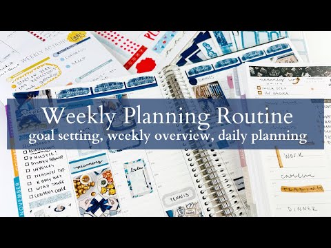 Weekly Planning Routine | Goal Setting, Weekly Overview, Daily Planning |  New Makse Dot Markers