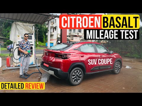 2024 Citroen Basalt SUV (Tata Curvv Rival) Mileage Test & Review - Priced From Rs. 7.99 Lakh