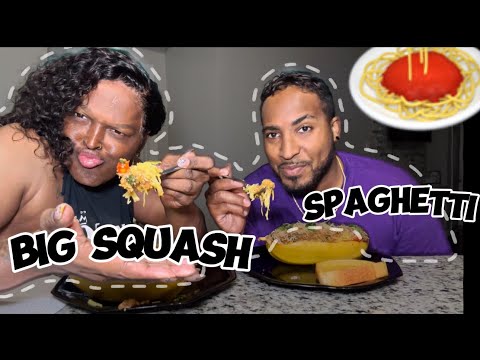 I did the squash spaghetti with my friend, Greg 🎤 the singer