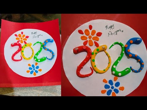 DIY Happy New Year Card | Handmade New Year Greeting Card Ideas