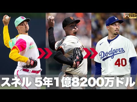 【MLB】ドジャースがFA左腕スネル獲得。5年1億8200万ドルの大型契約