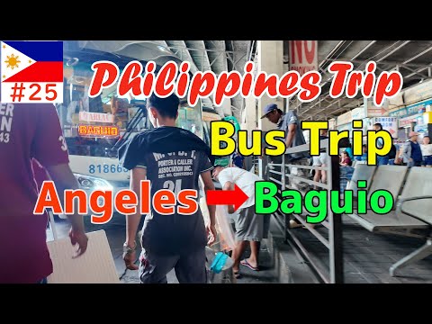 From Angeles to Baguio by bus[Philippines solo travel, April 2024 edition⑳]