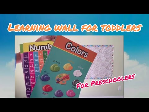 Learning Wall For Toddlers | Preschooler | Homeschooling Idea | Education at Home | No Wall Damage