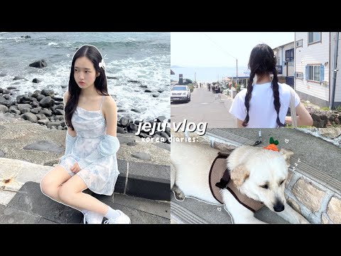 korea diaries: JEJU trip vlog, cute cafe hopping, exploring the island, what i ate, relaxing getaway