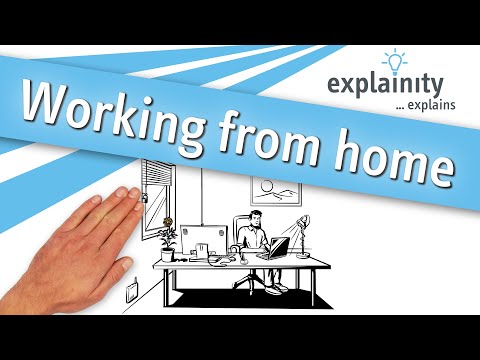 Working from home (explainity® explainer video) | #stayhome