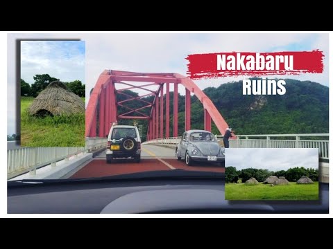 Driving to Ikei Island. Nakabaru Ruins. Okinawa, Japan | 沖縄県与那城伊計