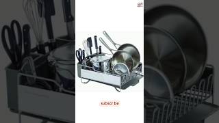 Dish Rack with Self Draining || Drain Board Removable ||Large Capacity #kitchengagets #shorts