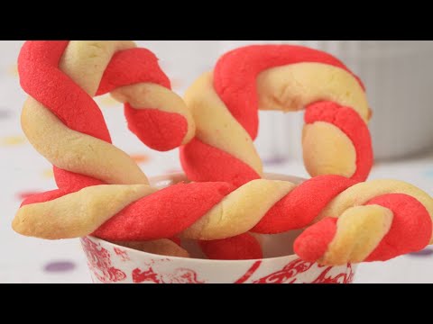 Candy Cane Cookies Recipe Demonstration - Joyofbaking.com