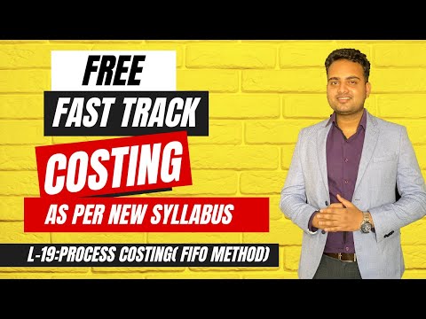 Ca Inter Costing Fastrack Batch for May 2024 Attempt| Lecture 19| Process costing Part-2