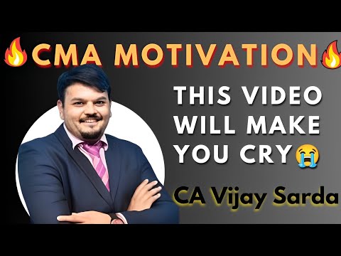 🔥CA Vijay Sarda Motivation🔥| CMA Motivation | Motivation for CMA Students|Motivational video for CMA