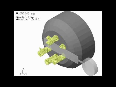 食材の裁断(1)～富士テクニカルリサーチ 粒子法 流体解析ソフト MPS-RYUJIN～