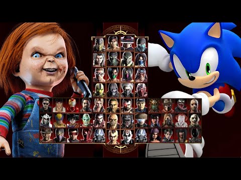 Mortal Kombat 9 - CHUCKY & SONIC - Expert Tag Ladder - Gameplay @(1080p) - 60ᶠᵖˢ ✔