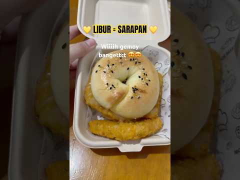 Libur itu ngga diet #sarapan #jajanan #bagel #medan #kulinermedan #shorts #fyp #foodie #holiday