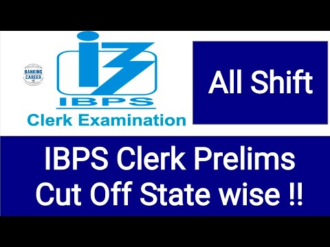 IBPS Clerk Prelims State Wise Cut Off Discussion !!