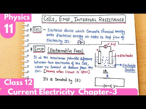 11) Cells, Emf of cell, Internal resistance| Current Electricity Class12 Physics| #neet #cbse #jee