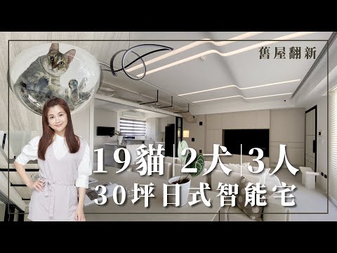 老屋翻新，在30坪的家和21隻毛孩一起生活！